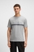 Cotton-jersey T-shirt with stripes and logo
