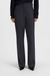 Regular-fit bootcut trousers in patterned virgin wool