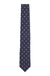 Printed tie in cotton and wool