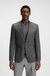 Regular-fit blazer in patterned virgin wool