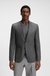 Regular-fit blazer in patterned virgin wool