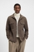 Relaxed-fit overshirt in mercerised stretch cotton