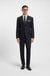 Two-piece regular-fit suit in patterned stretch fabric