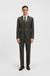Three-piece slim-fit suit in patterned stretch wool