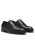 Printed-leather Derby shoes with cap toe