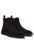 Suede Chelsea boots with signature stripe