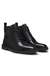 Leather half boots with brogue details