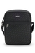 Monogram reporter bag with foil-embossed logo