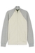 Cotton-blend sweatshirt with contrast piping