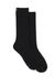 Two-pack of regular-length socks with ribbed structure