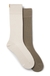 Two-pack of regular-length socks with ribbed structure
