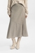 A-line skirt in melange virgin wool