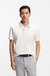 Cotton polo shirt with bubble structure