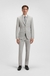 Two-piece slim-fit suit in patterned virgin wool