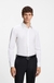 Slim-fit shirt in easy-iron stretch-cotton poplin