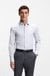 Slim-fit shirt in printed stretch cotton