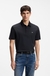 Mercerised-cotton polo shirt with Double B monogram