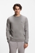Cotton sweater with contrast logo