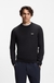 Cotton sweater with contrast logo