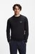Cotton sweater with contrast logo