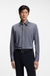 Regular-fit shirt in performance-stretch Oxford jersey