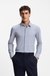 Slim-fit shirt in printed performance-stretch jersey