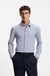 Slim-fit shirt in printed performance-stretch jersey