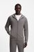 Cotton-blend zip-up hoodie with contrast binding