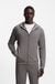 Cotton-blend zip-up hoodie with contrast binding
