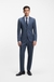 Two-piece regular-fit suit in striped virgin wool