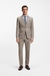 Two-piece slim-fit suit in micro-patterned stretch cloth