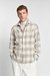 Relaxed-fit shirt in checked cotton flannel