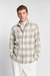 Relaxed-fit shirt in checked cotton flannel