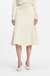 A-line wrap skirt in stretch cotton