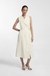Stretch-cotton wrap dress with adjustable belt