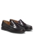 Leather loafers with penny trim
