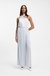 One-shoulder jumpsuit with wrap-effect front