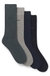 Four-pack of regular-length socks with logos
