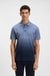 Cotton-piqué polo shirt with degradé effect