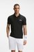 Stripe-jersey slim-fit polo shirt with four-way stretch