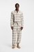 Cotton-flannel pyjama set with Vichy check