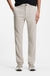Linen-blend trousers with logo detail