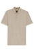 Mercerised-cotton polo shirt with three-tone jacquard