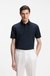 Mercerised-cotton polo shirt with three-tone jacquard