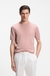 Short-sleeved sweater in merino wool