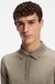 Knit polo in virgin wool