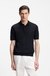 Short-sleeved sweater in virgin wool with polo collar