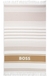 Fringed logo beach towel in cotton jacquard