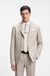 Slim-fit blazer in a micro-pattern linen blend