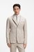 Slim-fit blazer in a micro-pattern linen blend